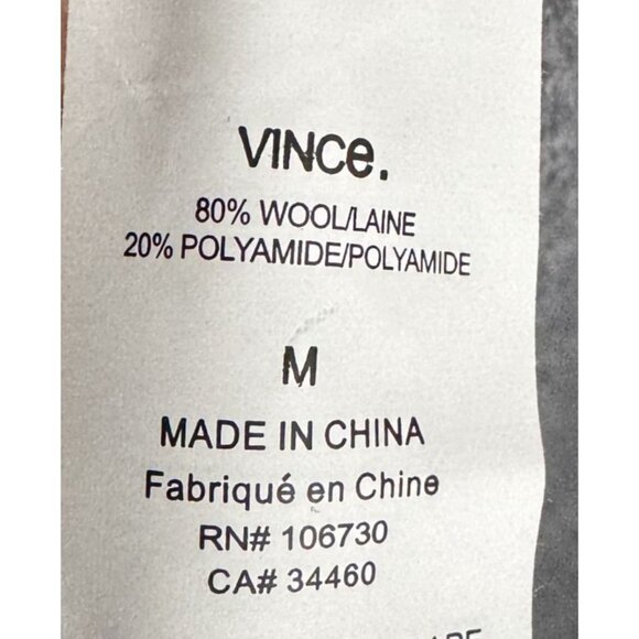 Vince Women’s size Medium Gray Wool Blend Short Sleeve open Cardigan Sweater - Picture 5 of 7